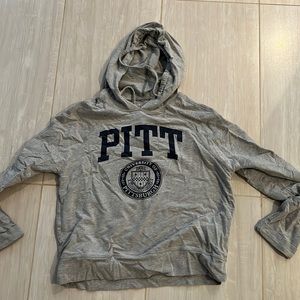 University of Pittsburgh hoodie.